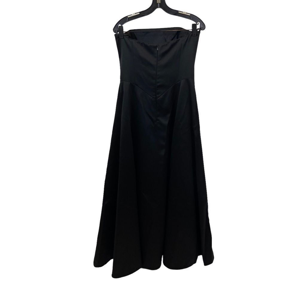 ABS Allen Schwartz Black Strapless Dress